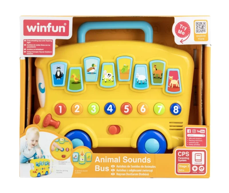Autobuz cu sunete și lumini – Winfun, 6 luni+