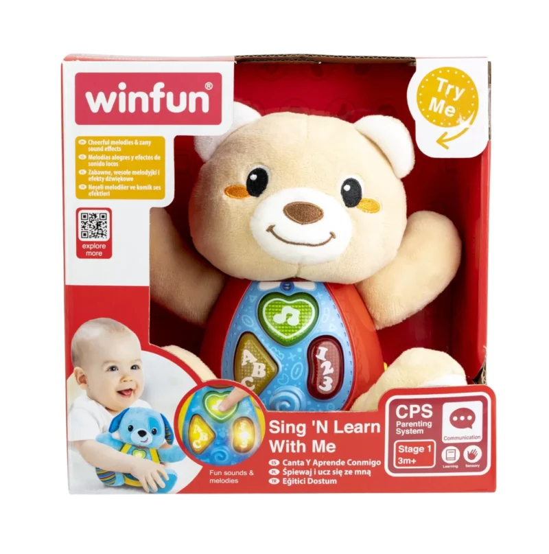 Cântă și învață cu ursulețul – Winfun, 3 luni+