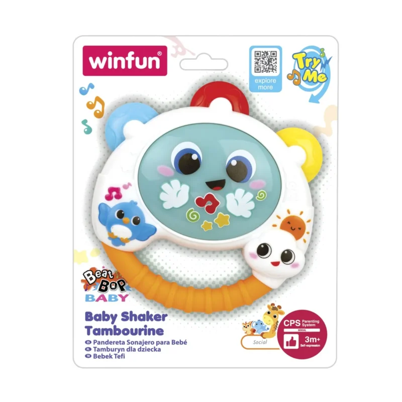 Tamburină cu sunete și lumini – Winfun, 3 luni+