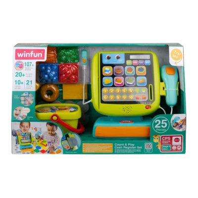 Set cu casă de marcat și accesorii – Winfun, 2 ani+