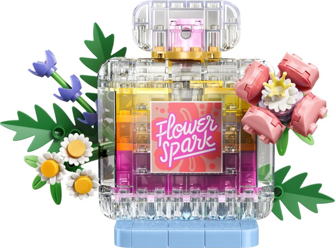 Sticlă de Parfum cu Flori Decorativă