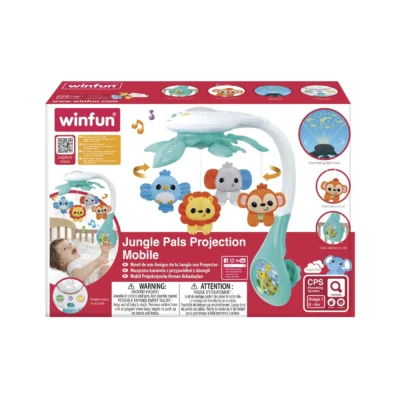 Proiector mobil cu animăluțe din junglă – Winfun, de la naștere