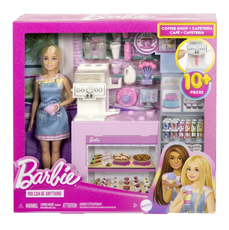 Barbie Păpușă Barbie You Can Be Set Cafenea