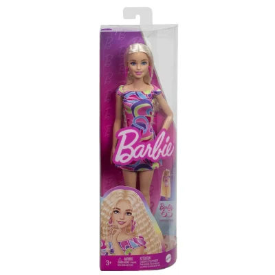 Păpușă Barbie Fashionista cu Păr Blond Ondulat