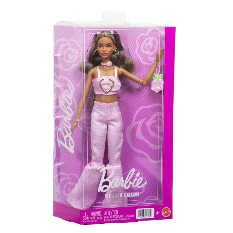 Barbie Deluxe Style Păpușă Barbie Blugi Evazati