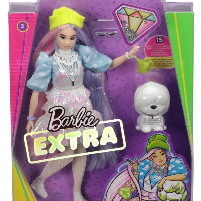 Păpușă Barbie Extra Style Beanie