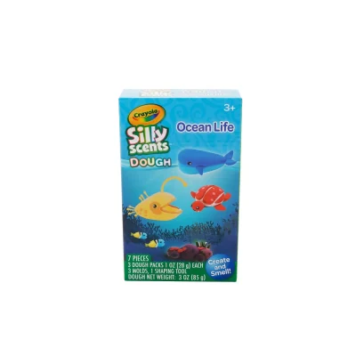 Set plastilină parfumată Crayola Silly Scents Ocean cu accesorii, 3 ani+