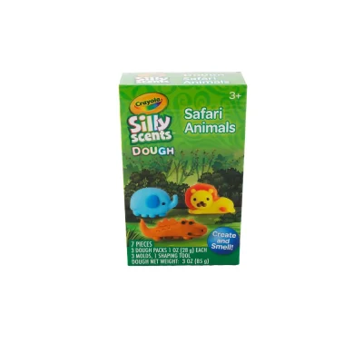 Set plastilină parfumată Crayola Silly Scents Safari cu accesorii, 3 ani+