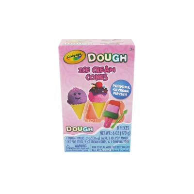 Set plastilină Crayola Dough Înghețată cu accesorii, 3 ani+