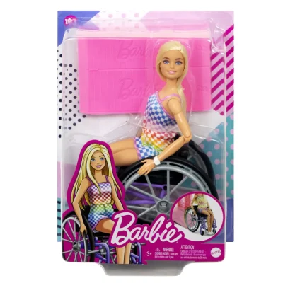 Barbie Păpușă Barbie Blondă în Scaun cu Rotile