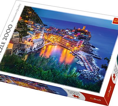 Puzzle Trefl 2000 la Apus în Vernazza Italia