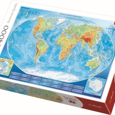 Puzzle Trefl 4000 Harta Fizica A Lumii