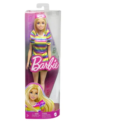Păpușă Barbie Fashionista Blondă cu Aparat Dentar
