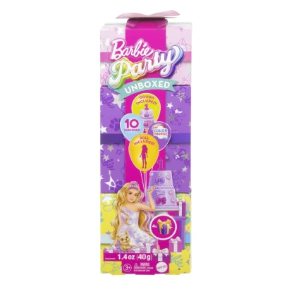 Barbie Păpușă Party Unboxed Reveal Blondă