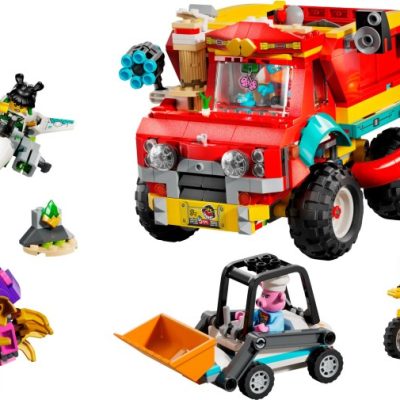 Camionul Electric Al Echipei Lui Monkie Kid