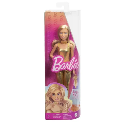 Barbie Păpușă Barbie Fashionistas Blondă cu Salopeta Aurie