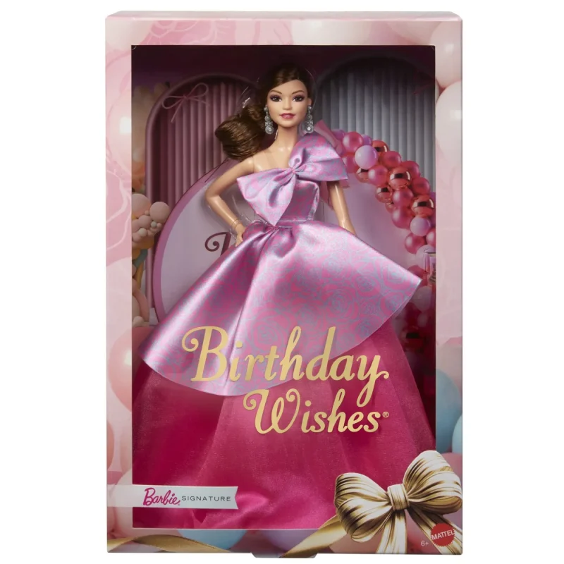 Barbie Păpușă Barbie Birthday Wishes Satena cu Rochie Roz