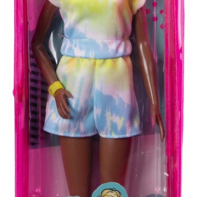 Păpușă Barbie Fashionista cu Păr Afro Blond