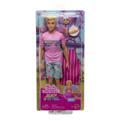Barbie Mysteries Detectivi Pe Plaja Păpușă Ken cu Accesorii