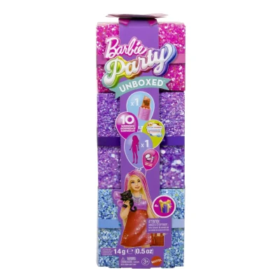 Barbie Păpușă Party Unboxed Reveal Petrecere Glam