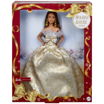 Barbie Signature Păpușă Barbie Brunetă de Sarbatori 2025
