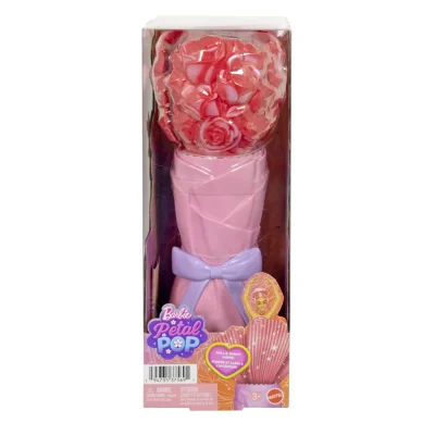 Barbie Petal Pop Set Păpușă Barbie Trandafir Rosu Si Accesorii