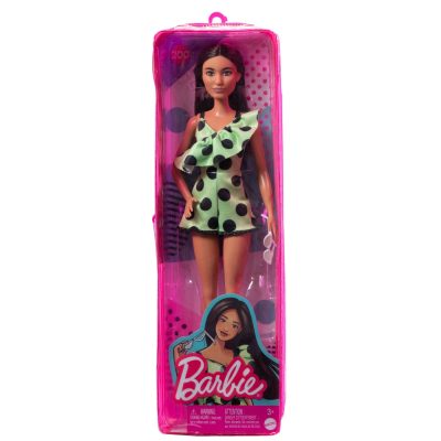 Păpușă Barbie Fashionista Brunetă cu Salopeta Verde