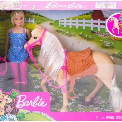 Barbie Set Păpușă cu Cal