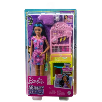 Barbie Păpușă Barbie Skipper First Jobs Ear Piercer