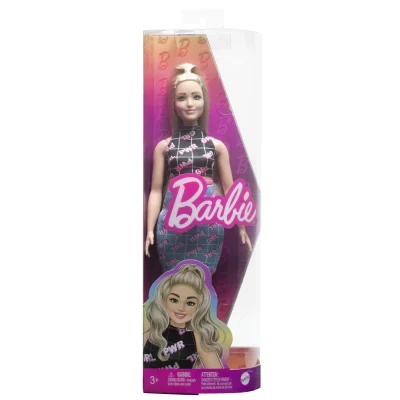 Păpușă Barbie Fashionista Blondă cu Borseta Roz