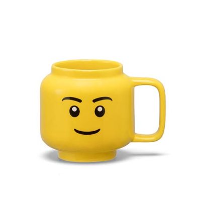 Cana mica  LEGO din ceramica – Cap de baiat